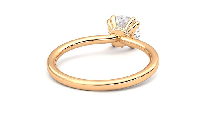 Taylor & Hart Sage Round Engagement Ring 360 degree image 14