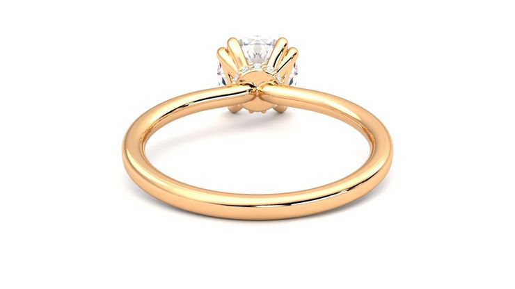 Taylor & Hart Sage Round Engagement Ring 360 degree image 15