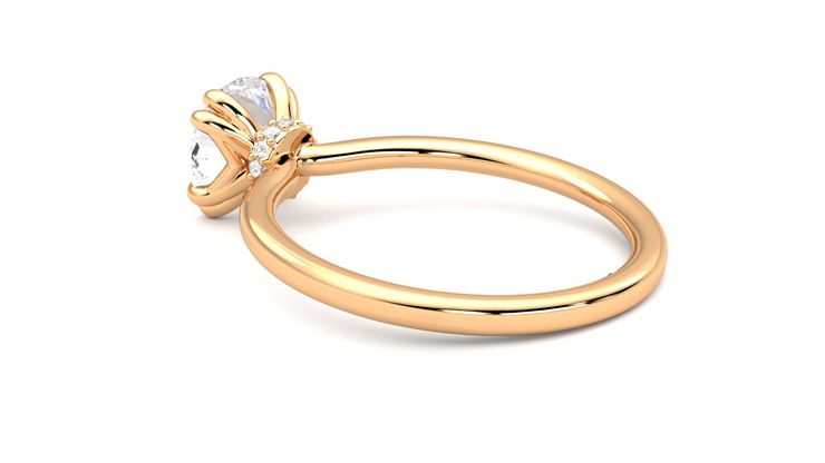 Taylor & Hart Sage Round Engagement Ring 360 degree image 18