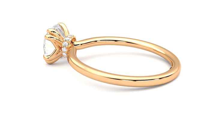 Taylor & Hart Sage Round Engagement Ring 360 degree image 19