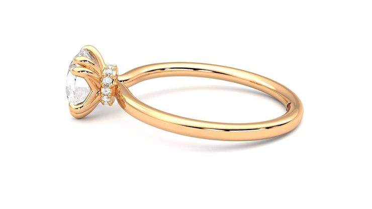 Taylor & Hart Sage Round Engagement Ring 360 degree image 20