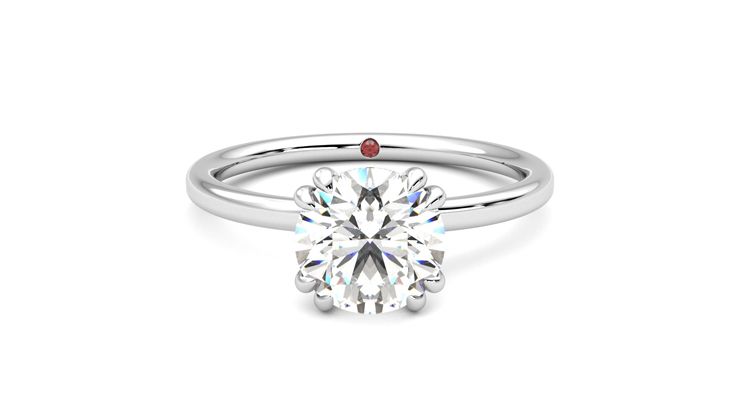 Taylor & Hart Sage Round Engagement Ring 360 degree image 0