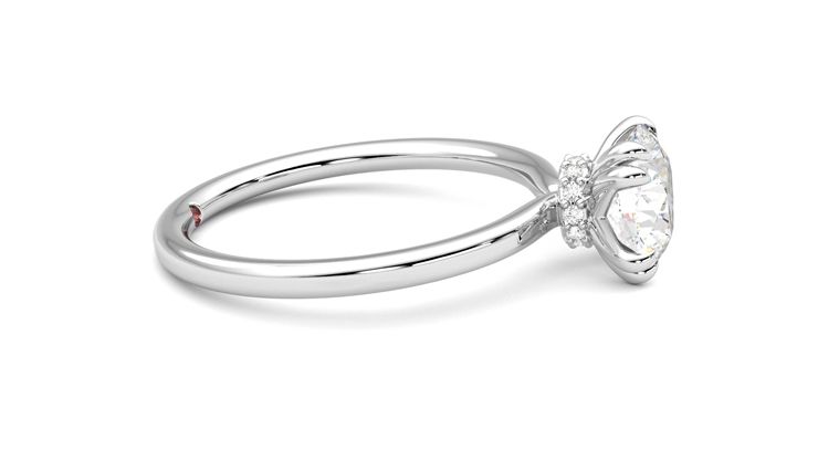Taylor & Hart Sage Round Engagement Ring 360 degree image 9