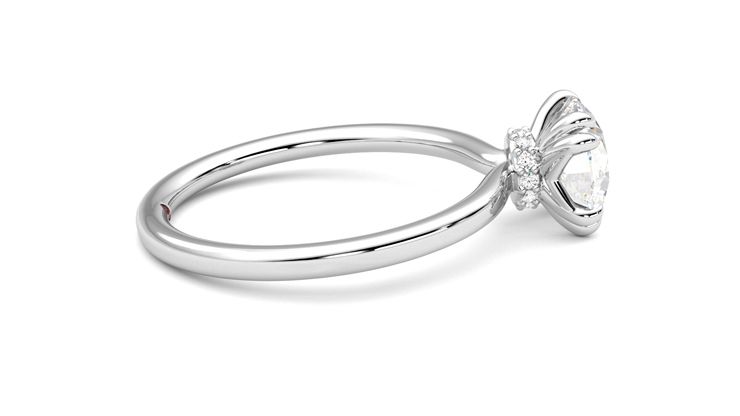Taylor & Hart Sage Round Engagement Ring 360 degree image 10