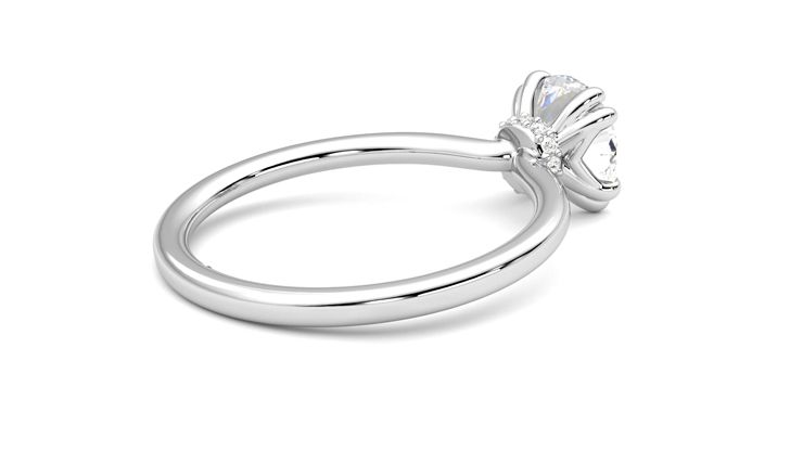 Taylor & Hart Sage Round Engagement Ring 360 degree image 12