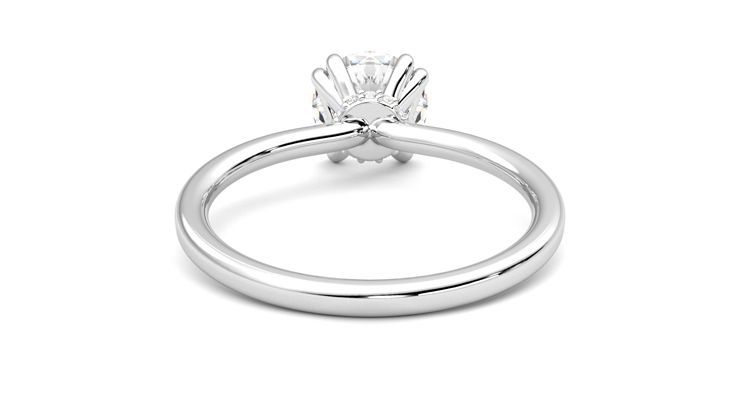 Taylor & Hart Sage Round Engagement Ring 360 degree image 15