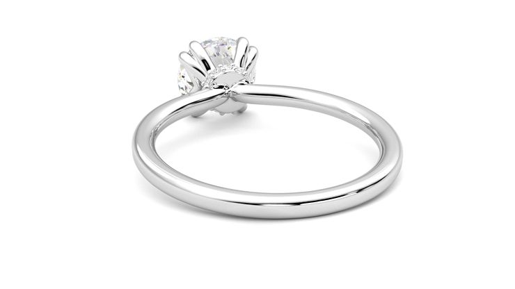 Taylor & Hart Sage Round Engagement Ring 360 degree image 16