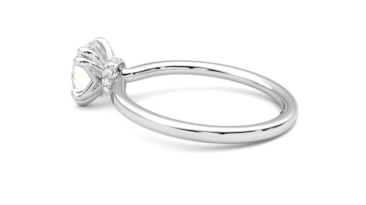 Taylor & Hart Sage Round Engagement Ring 360 degree image 19