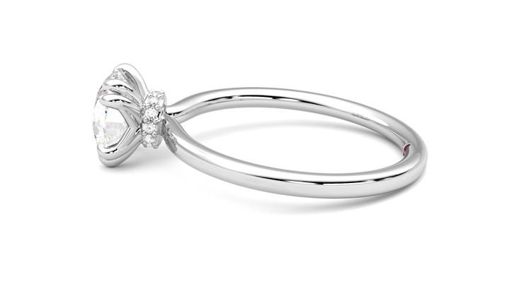 Taylor & Hart Sage Round Engagement Ring 360 degree image 20