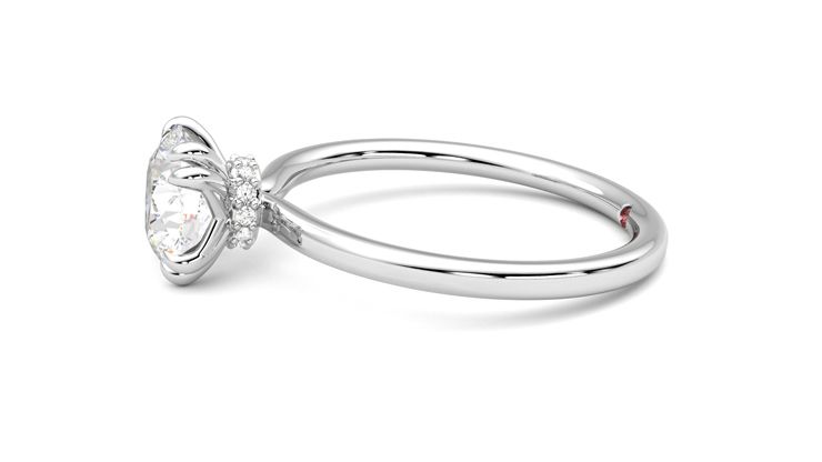 Taylor & Hart Sage Round Engagement Ring 360 degree image 21