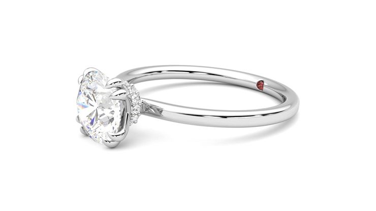 Taylor & Hart Sage Round Engagement Ring 360 degree image 23