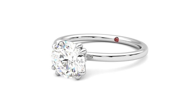Taylor & Hart Sage Round Engagement Ring 360 degree image 25