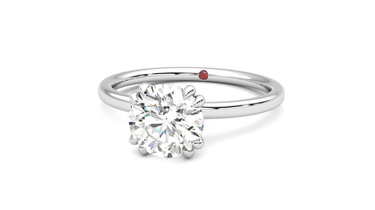 Taylor & Hart Sage Round Engagement Ring 360 degree image 27