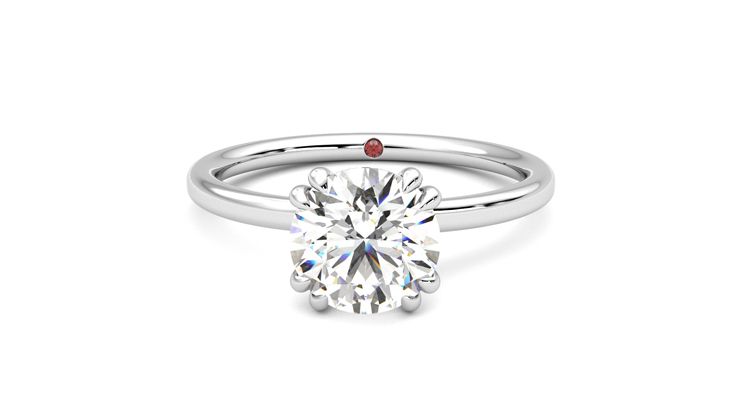Taylor & Hart Sage Round Engagement Ring 360 degree image 29