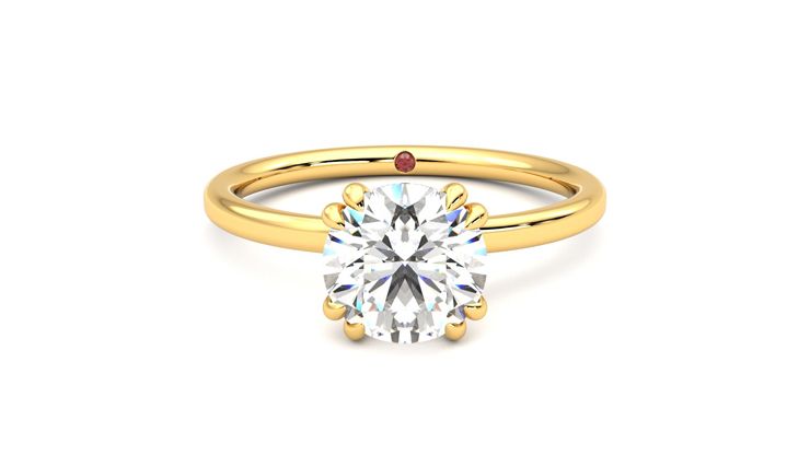 Taylor & Hart Sage Round Engagement Ring 360 degree image 0