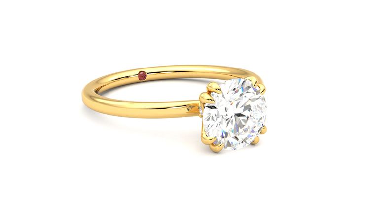 Taylor & Hart Sage Round Engagement Ring 360 degree image 5