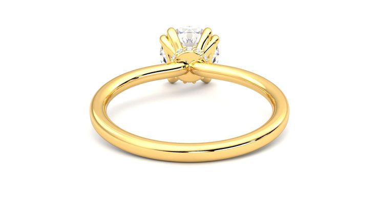 Taylor & Hart Sage Round Engagement Ring 360 degree image 15