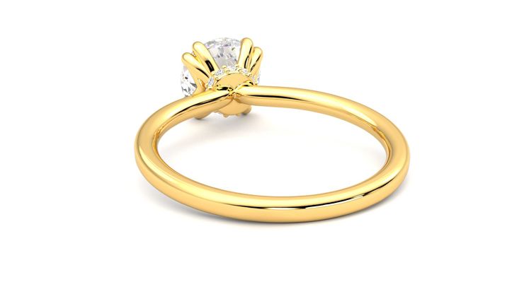 Taylor & Hart Sage Round Engagement Ring 360 degree image 16