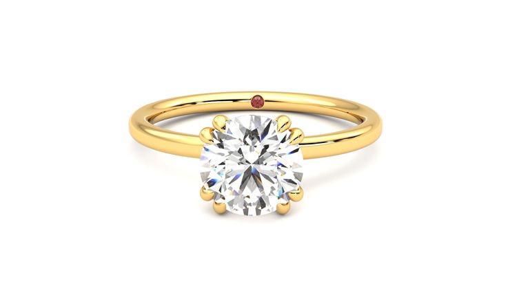 Taylor & Hart Sage Round Engagement Ring 360 degree image 29