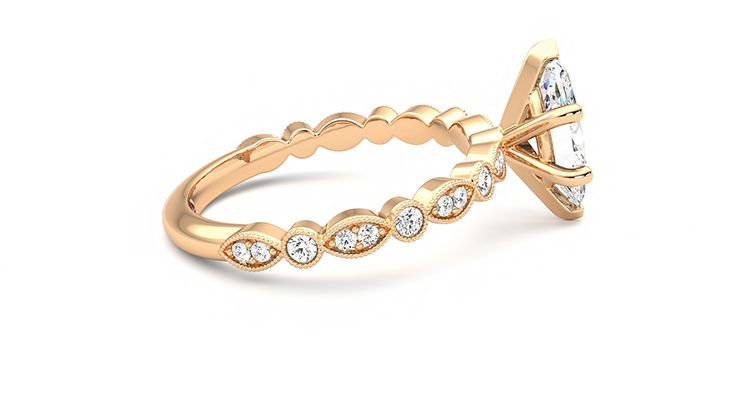 Taylor & Hart Selene Marquise Engagement Ring 360 degree image 9