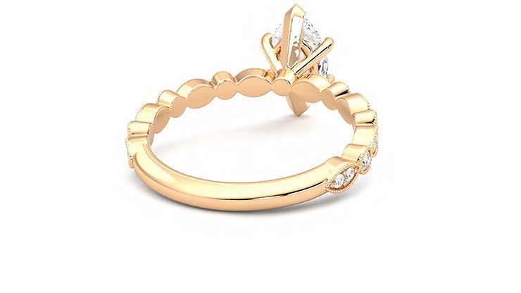 Taylor & Hart Selene Marquise Engagement Ring 360 degree image 13