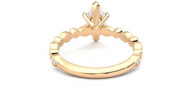 Taylor & Hart Selene Marquise Engagement Ring 360 degree image 14