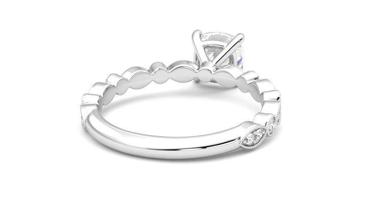 Taylor & Hart Selene Cushion Engagement Ring 360 degree image 14