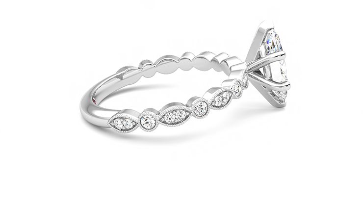 Taylor & Hart Selene Marquise Engagement Ring 360 degree image 9