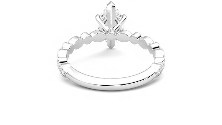 Taylor & Hart Selene Marquise Engagement Ring 360 degree image 14