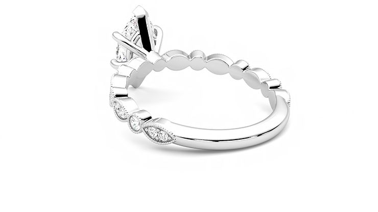 Taylor & Hart Selene Marquise Engagement Ring 360 degree image 16