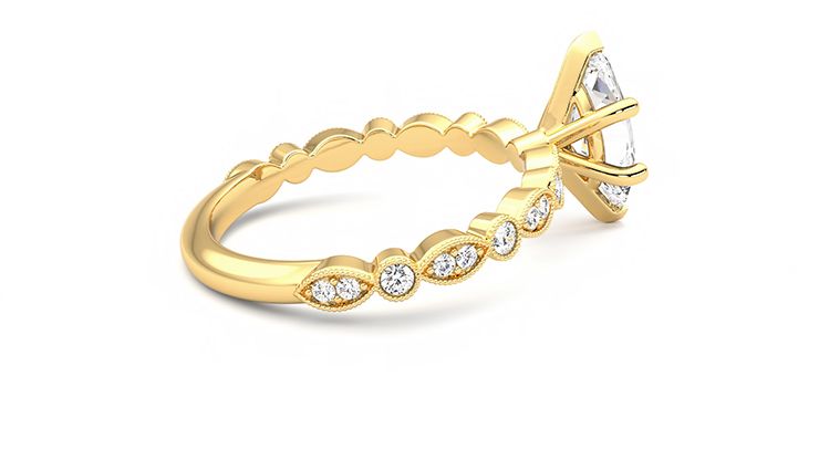 Taylor & Hart Selene Marquise Engagement Ring 360 degree image 10