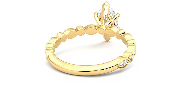 Taylor & Hart Selene Marquise Engagement Ring 360 degree image 13
