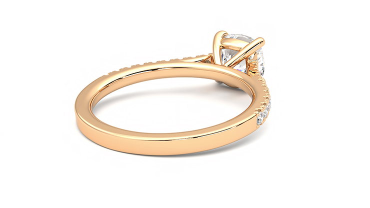 Taylor & Hart Serendipity Cushion Engagement Ring 360 degree image 12