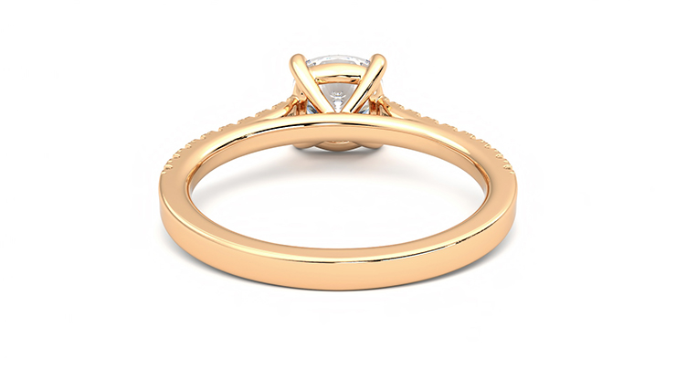 Taylor & Hart Serendipity Cushion Engagement Ring 360 degree image 14