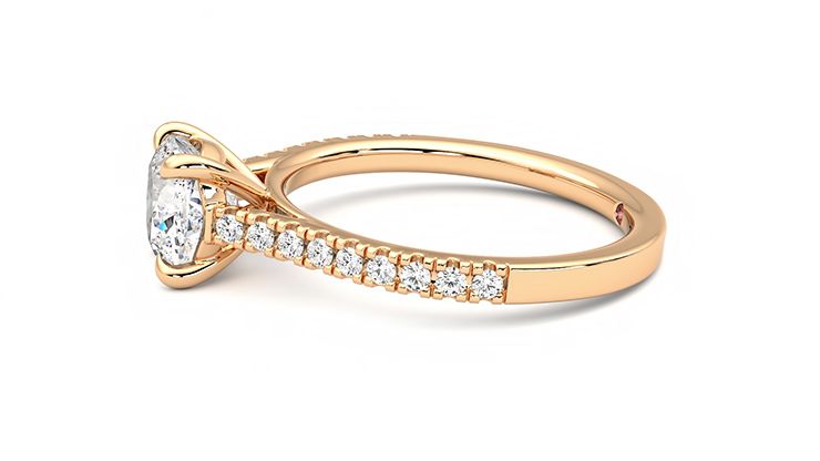 Taylor & Hart Serendipity Cushion Engagement Ring 360 degree image 20
