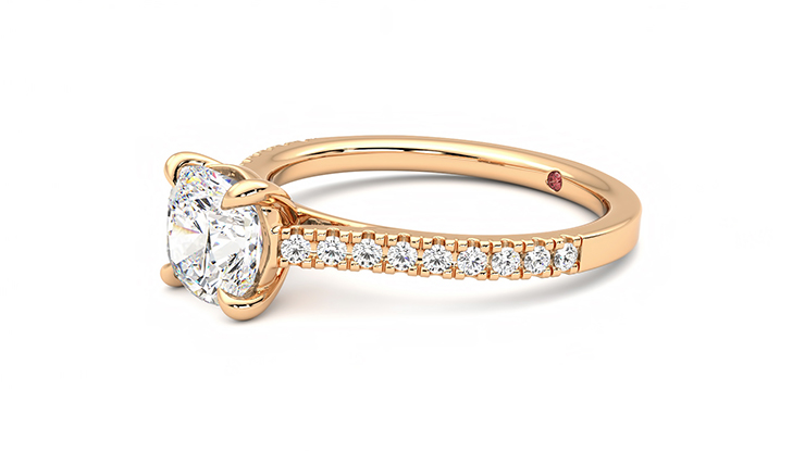Taylor & Hart Serendipity Cushion Engagement Ring 360 degree image 22
