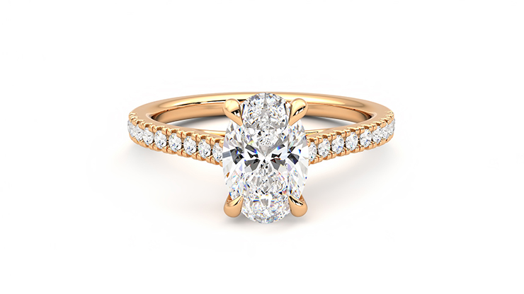Taylor & Hart Serendipity Oval Engagement Ring 360 detail 01
