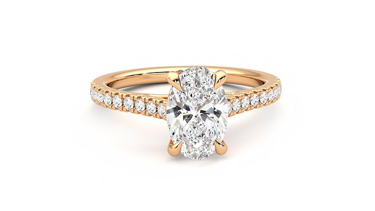 Taylor & Hart Serendipity Oval Engagement Ring 360 degree image 1