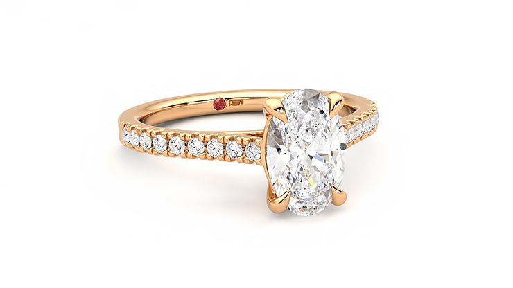 Taylor & Hart Serendipity Oval Engagement Ring 360 degree image 3