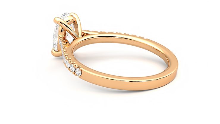 Taylor & Hart Serendipity Oval Engagement Ring 360 degree image 17