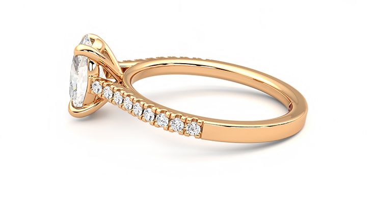 Taylor & Hart Serendipity Oval Engagement Ring 360 degree image 19