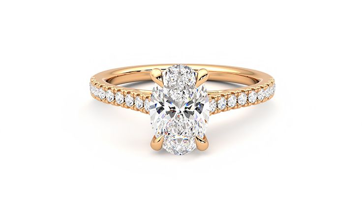 Taylor & Hart Serendipity Oval Engagement Ring 360 degree image 28