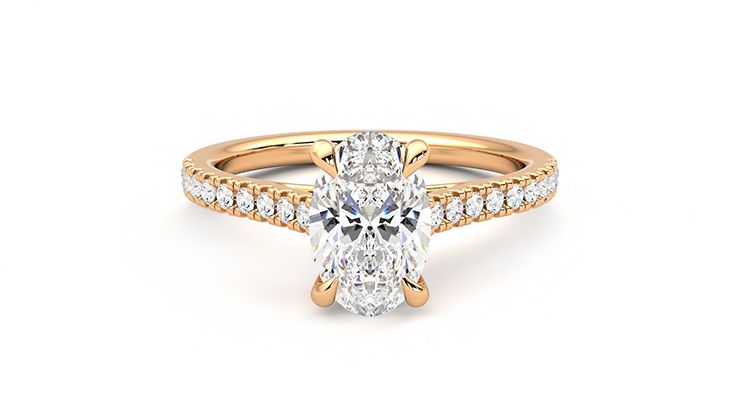 Taylor & Hart Serendipity Oval Engagement Ring 360 degree image 29