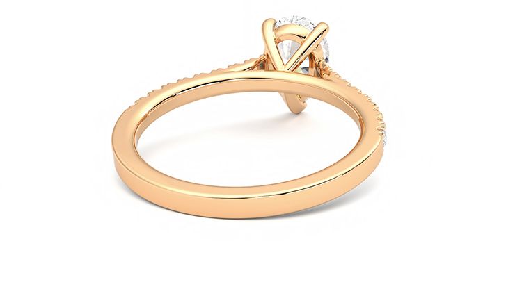 Taylor & Hart Serendipity Pear Engagement Ring 360 degree image 14