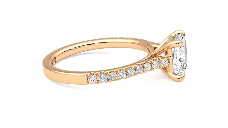 Taylor & Hart Serendipity Princess Engagement Ring 360 degree image 9