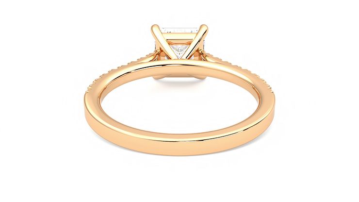 Taylor & Hart Serendipity Princess Engagement Ring 360 degree image 15