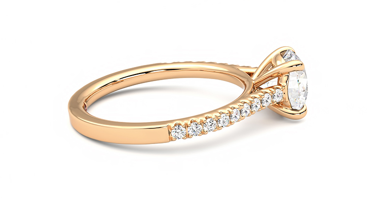 Taylor & Hart Serendipity Round Engagement Ring 360 degree image 10