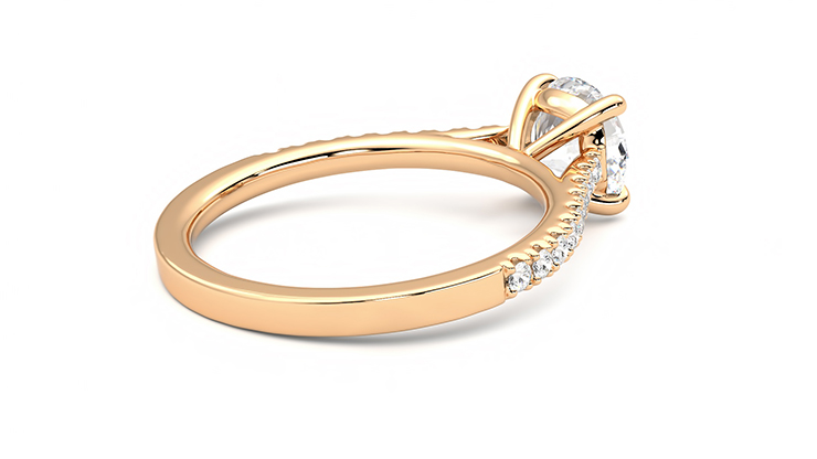Taylor & Hart Serendipity Round Engagement Ring 360 degree image 12