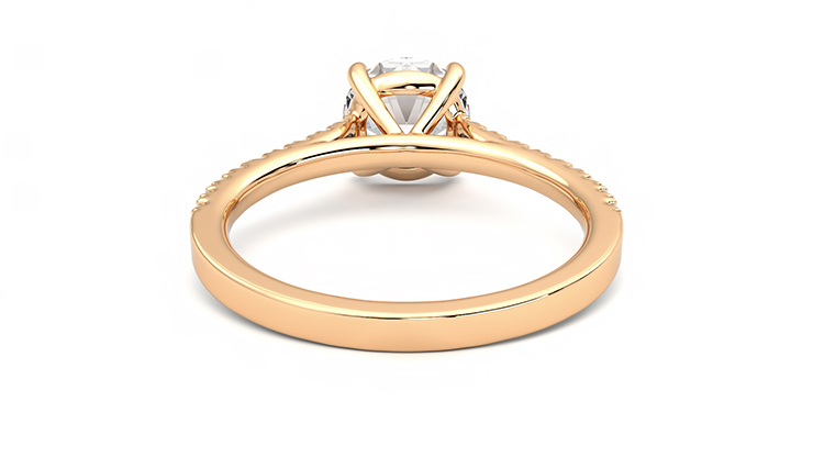 Taylor & Hart Serendipity Round Engagement Ring 360 degree image 15