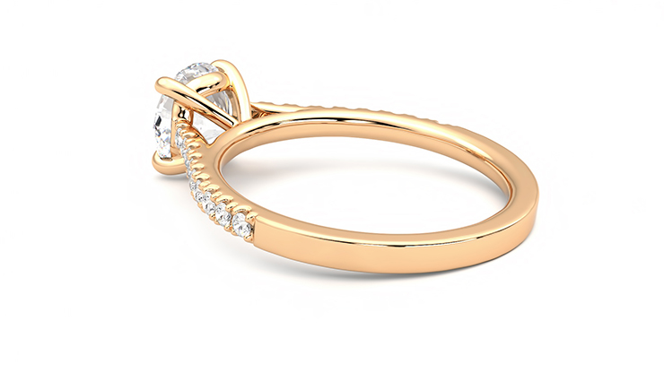 Taylor & Hart Serendipity Round Engagement Ring 360 degree image 18